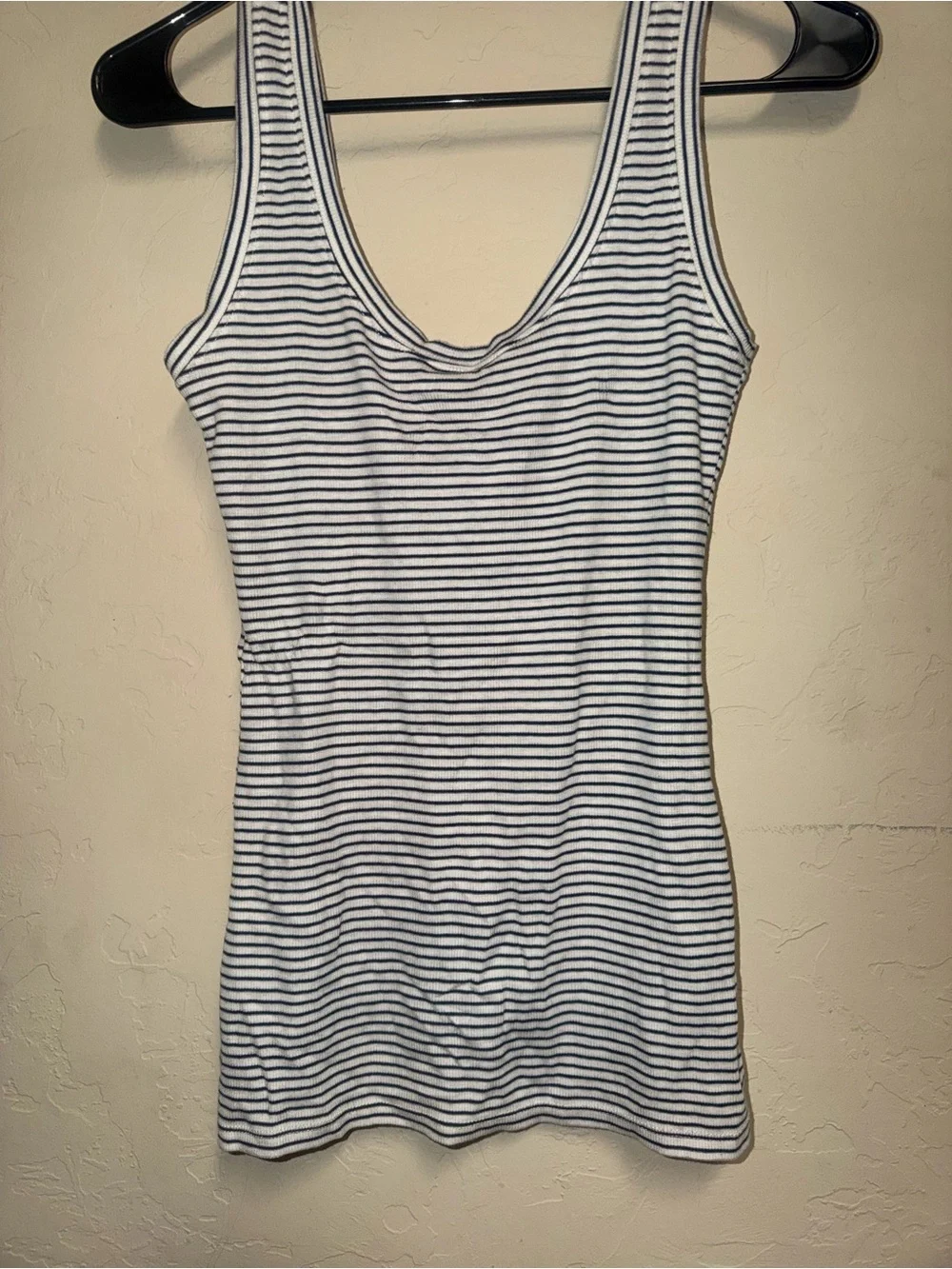 NWT bcbgmaxazria tank top emmie stripped white size small - Picture 4 of 4